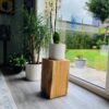 Houten blok van eikenhout als decoratief item