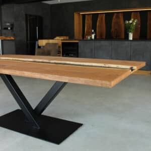 Dining table River-Table solid oak