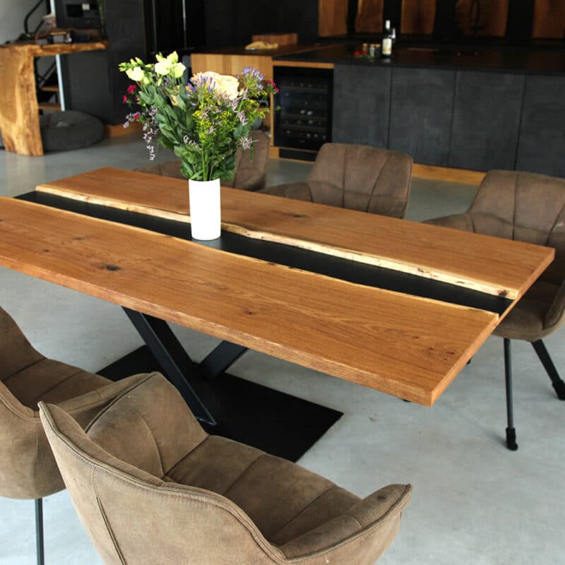 Holz-Liebling River Table Szenerie Esszimmer