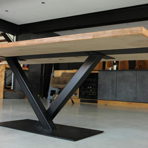 River Table Bottom With V-Frame