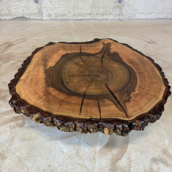 Furniture for wood darling - tree slice walnut with bark 75 x 70 x 6 cm picture 3