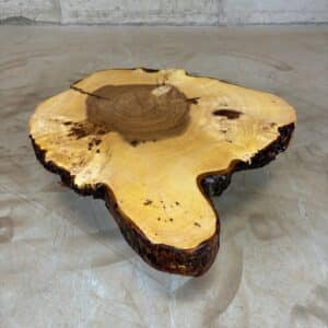 Möbel Für Holz Liebling - Fetta di albero di olmo con corteccia 55 X 53 X 7Cm Immagine 3