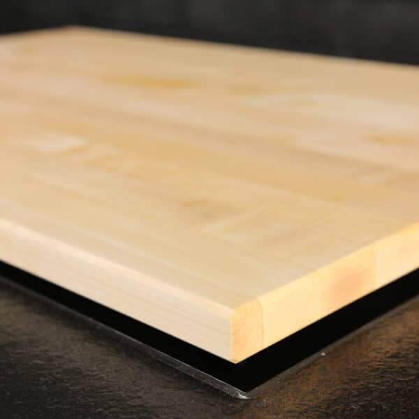 Hob cover maple detail