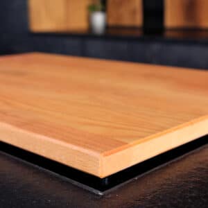 Hob cover beech detail