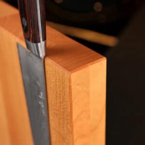 Magnetic Design Knife Block Cherry Detail