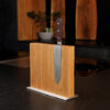 Magnetic knife block oak