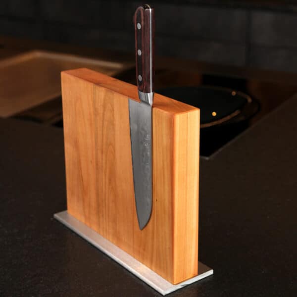 Magnetic knife block cherry tree