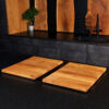 Two-piece hob cover oak