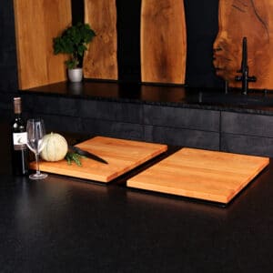 Two-piece-cooktop-cover-cherry-wood-favorite