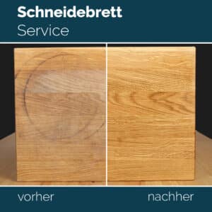 Service de planche à découper chérie en bois