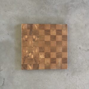 End grain board oak/maple 32 x 32 x 2.5 cm